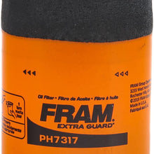 Fram PH7317 Extra Guard 10K Mile Change Interval Spin-On Oil Filter, black