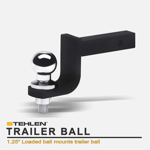 Stehlen 642167819257 Universal Trailer Hitch 3.25 Inch Drop Loaded Ball Mount Receiver 1.25