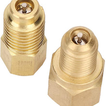 Air Conditioner Adapter,2pcs 1/4SAE-1/2ACME Adapter Connector Coupler for R134A Car Air Conditioner