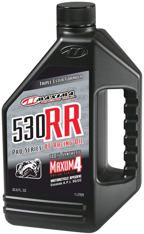 Maxima (91901) 530RR 5W-30 Synthetic 4T Road Racing Motorcycle Engine Oil - 1 Liter Bottle