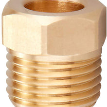 Minimprover 16 PCS Brass (Better Than Steel) Inverted Flare Brake Line Nut Fitting For 5/16" Tube (1/2"-20 Inverted Threads) For Automotive Brake Line Systems
