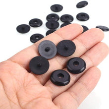 Y-Axis Seat Belt Button Buckle Clip Stop - Universal Fit Stopper Kit (Black + Beige + Grey, 18 Sets)