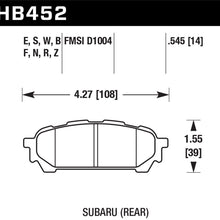 Hawk Performance HB452B.545 HPS 5.0 Disc Brake Pad