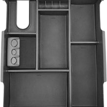Yeeoy Center Console Armrest Storage Box Insert Organizer Tray Replacement for 2014-2018 Tundra