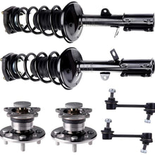FINAUTO 6PCS Suspension Kit Shocks And Struts Assembly Rear Strut Spring Assembly Wheel Hub Stabilizer Bar Link Kit Fit for 1998-2002 Chevrolet Prizm 1993-1997 Geo Prizm 1993-2002 Toyota Corolla