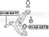 FEBEST HYAB-GETB Control Arm Bushing