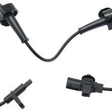 Front ABS Speed Sensor Compatible with 2012-2013 Honda Civic 2 Male Terminals, Blade-Type, Driver Side