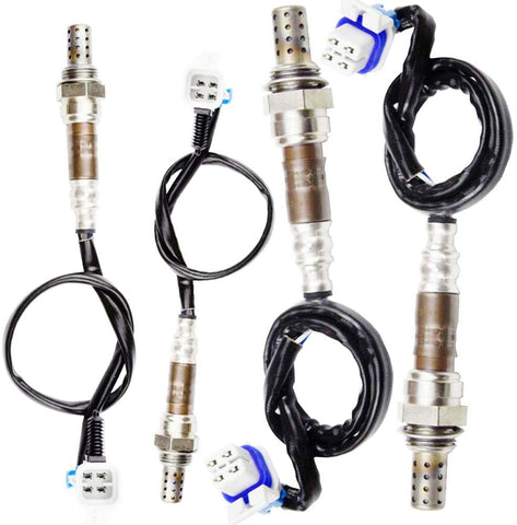 higherbro 4PCS Oxygen O2 Sensor for 2006 2007 Chevrolet Malibu Pontiac G6 3.9L; 2004-2005 Cadillac CTS 5.7L Upstream + Downstream