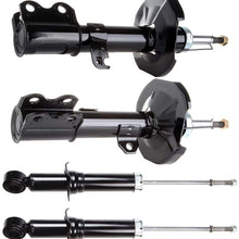 Shock Absorber INEEDUP 4pcs Front Rear 334450 334451 344612 Replacement for 2003 2004 2005 2006 2007 2008 Toyota Corolla