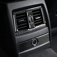 Akozon Carbon Fiber Center Console Air Conditioning Outlet Vent Trim Cover for 3 Series f30 f40