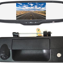 Vardsafe | Tailgate Handle Reverse Backup Camera + 5" Clip-on Rear View Mirror Monitor for Toyota Tundra (2007-2013)