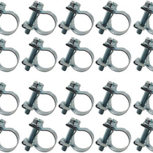 WFLNHB 20 Pcs 1/4" Fuel Injection Gas Line Style Hose Clamps 7/16" - 1/2" Dia Clip Pipe Kit for Automotive Agriculture Plant and Construction