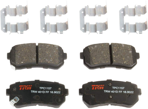TRW TPC1157 Premium Ceramic Rear Disc Brake Pad Set