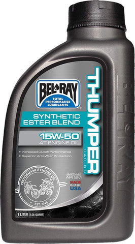 BEL-RAY THUMPER RACING SYN ESTER 4T ENGINE OIL 15W-50 (1L) 99530-B1LW (1)