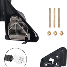 Towing Mirrors, Power Heated Folding Tow Mirrors for 1998 1999 2000 2001 Replacement for Dodge Ram 1500 2500 3500 Truck