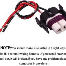 GZXY H11 H8 880 881 High Temperature Ceramic Wire Harness Socket Female Adapter for Headlight Fog Light 2 pcs