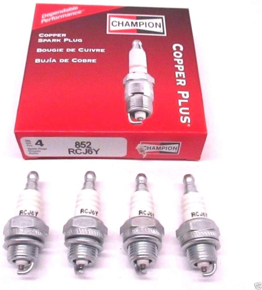 4 Pack Genuine Champion RCJ6Y Spark Plug Copper Plus 852