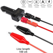 Jtron Dc 12v 10a Male Cigarette Lighter Plug with Power Wiring Cable Car to Take Power Black Power Cord for Inverter