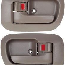 AUTEX 2pcs Interior Door Handles Front Left Right Driver Passenger Side Compatible with Toyota Sienna 1998 1999 2000 2001 2002 2003 Door Handles Light Brown 80533 6927808010E0 80504