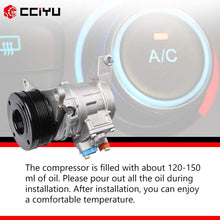 cciyu AC Compressor and A/C Clutches Set for Plymouth Voyager 1998-1999 Replacement fit for CO 23003C Auto Repair Compressors Assembly