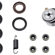 Timing Belt Kit with Water Pump Replacement for 2001-2005 Honda Civic DX EX GX HX LX Value Package (Sedan 4-Door, Coupe 2-Door, L4 1.7L D17A Engine)
