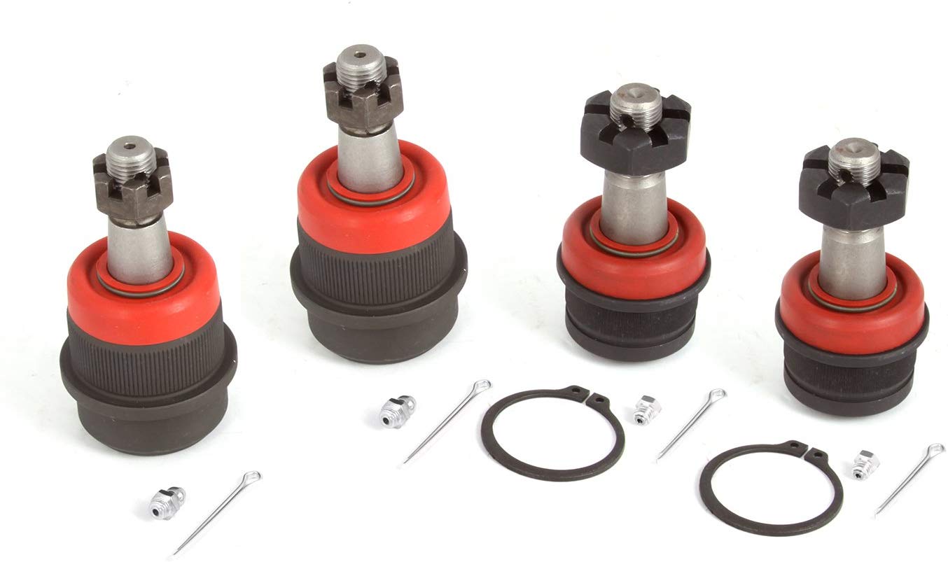 Alloy USA 11800 Upper & Lower Ball Joint Kit - 4 Pieces for 2007-2018 Jeep Wrangler/Grand Cherokee Models