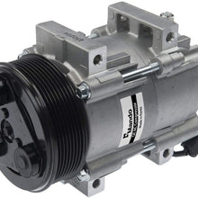 New Mando 10A1031 AC Compressor with Clutch Original Equipment (Pre-filled Oil)