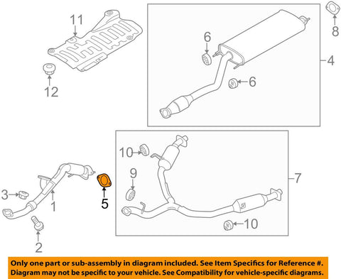 Genuine Hyundai 28751-3S100 Exhaust Pipe Gasket