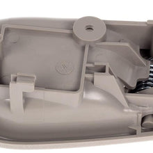 AUTEX 2pcs Interior Exterior Front Left Door Handles Compatible with Toyota Corolla,Chevrolet Prizm 1998 1999 2000 2001 2002 Door Handles Driver Side 79500 80890 77563 80423