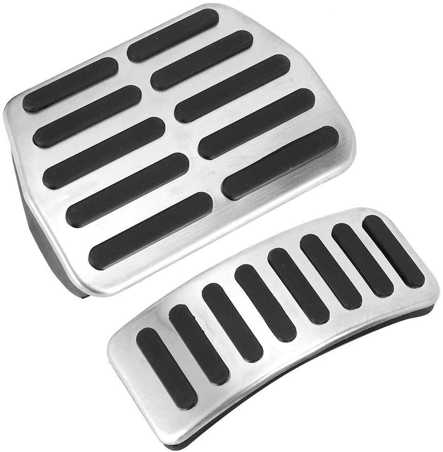 Akozon Brake Pedal 2pcs No-Slip Car Pad Foot Rest Simple Installation Fits for Bora