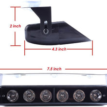 Emergency Dash Lights, 6W Red Blue LED Warning Strobe Lighting 16 Flashing Patterns for Police Car