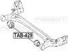 FEBEST TAB-429 Rear Arm Bushing