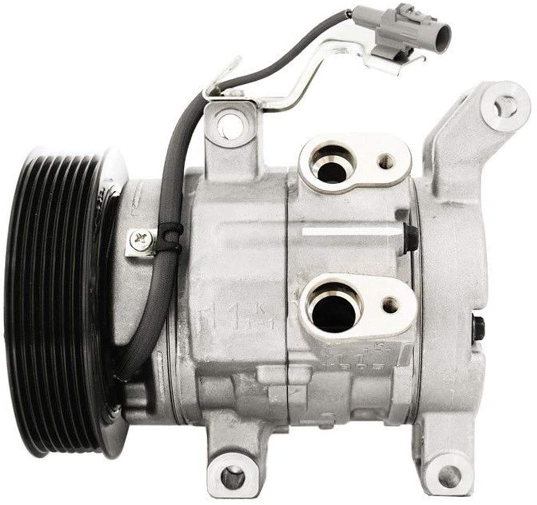 447180-7201 Air Conditioning Compressor Auto AC Compressor with Clutch Assy Air Conditioner Compressor for Toyota Hilux Vigo RAV4 2KD 1KD Denso 10S11C Spare Parts, 3 Month Warranty