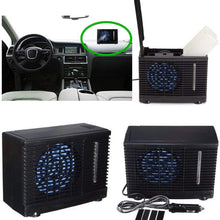blue--net Evaporative Air Conditioner, Universal 12V Portable Car Cooler Cooling Fan Mini Cooling Conditioner Water Evaporative Air Fan