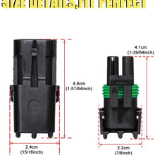 HIFROM 10 Kit (2+3+4 Pin Way) Waterproof Electrical Connector 1.5mm Series Terminals Heat Shrink Quick Locking Wire Harness Sockets 20-14 AWG