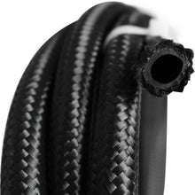 20Ft 6AN Universal Stainless Steel Braided Fuel Line Hose Ends,Black