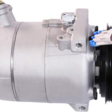Air Conditioning AC Compressor & A/C Clutch Compatible with 2003-2011 Saab 9-3 2.0L 2010-2011 Saab 9-3X 2.0L l4-Replaces 12758381,12759394,140226NEW,09132925,CO 4575C,8600,0610229,1854113,12792669