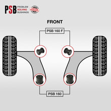 Front Wishbone Arm REAR and FRONT Position PSB Bushing Kit replacement for 07-15 VW Tiguan