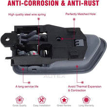 AUTEX 2 Pcs Gray Interior Front/Rear Left Right Side Door Handle Driver Passenger Side Compatible with Toyota Camry 1997 1998 1999 2000 2001 Door Handle 91002 91006 91003 91007