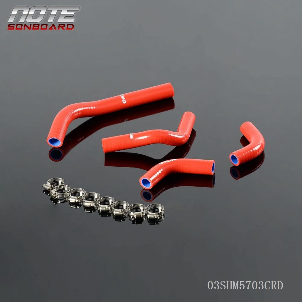 Silicone Radiator Hose Kit For Honda CRF250 CRF250X CRF250R 07 08 09 Red