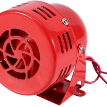 Electric Car Truck Motorcycle Driven Horn/Alarm/Siren (Air Raid) Loud 50s Red 12V