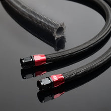 AN-4 16Ft Nylon Stainless Steel Oil Fuel Gas Line Hose Filler Feed Hose + 4AN Hose Fittings Swivel Hose Ends Kit 10PCS