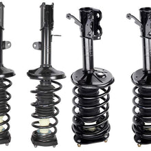 HUBDEPOT 4PC Front and Rear Pair Complete Strut & Coil Spring Assembly fit for 1998-2002 Chevrolet Prizm,1993-2002 Toyota Corolla [US Stock]
