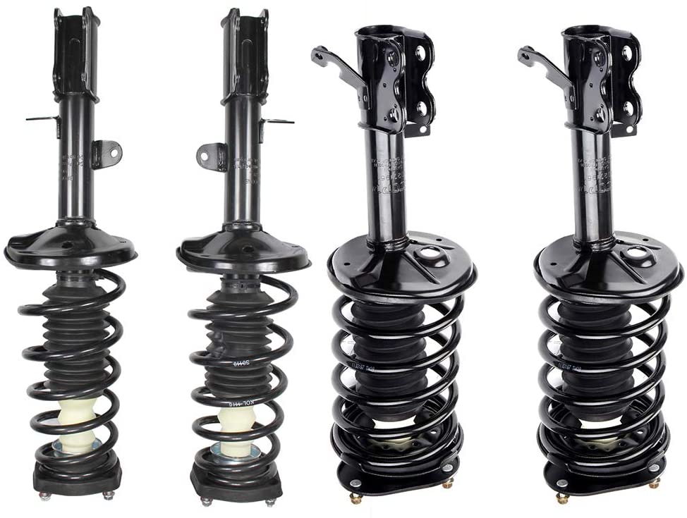 Fastspace Front and Rear Pair Shocks Struts Coil Spring Assembly Kit Fit for 1998-2002 for Chevrolet Prizm,1993-2002 for Toyota Corolla 271952 271951 171954 171953