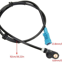 no logo RQBHD Car Front Left Right ABS Wheel Speed Sensor for Peugeot 206 206CC 206SW 1998-2017 454576