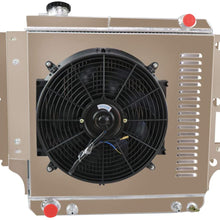 CoolingSky 55MM 3 Row Core Aluminum Radiator +160W Fan &Shroud Combo for 1987-2006 Jeep Wrangler YJ TJ 2.4 2.5 4.0 4.2L丨Direct Replacement