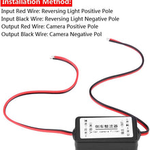 Filter Rectifier, 12V DC Car Rearview Camera Power Relay Capacitor Filter Rectifier Black
