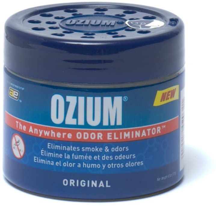 Ozium 804281 Blue 4.5 Ounce Smoke & Odors Eliminator Gel, Original Scent