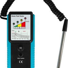 Allsun Automotive Brake Fluid Tester Brake Fluid Detector LED Indicator 180°Pucker with Buzzer Diagnostic Tool EM283A