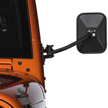 Door Off Mirror for Jeep Wrangler One Pair Rectangular Mirrors fit for 1997~2006 2007~2017 Jeep Wrangler TJ Mirrors For Jeep, Textured Black